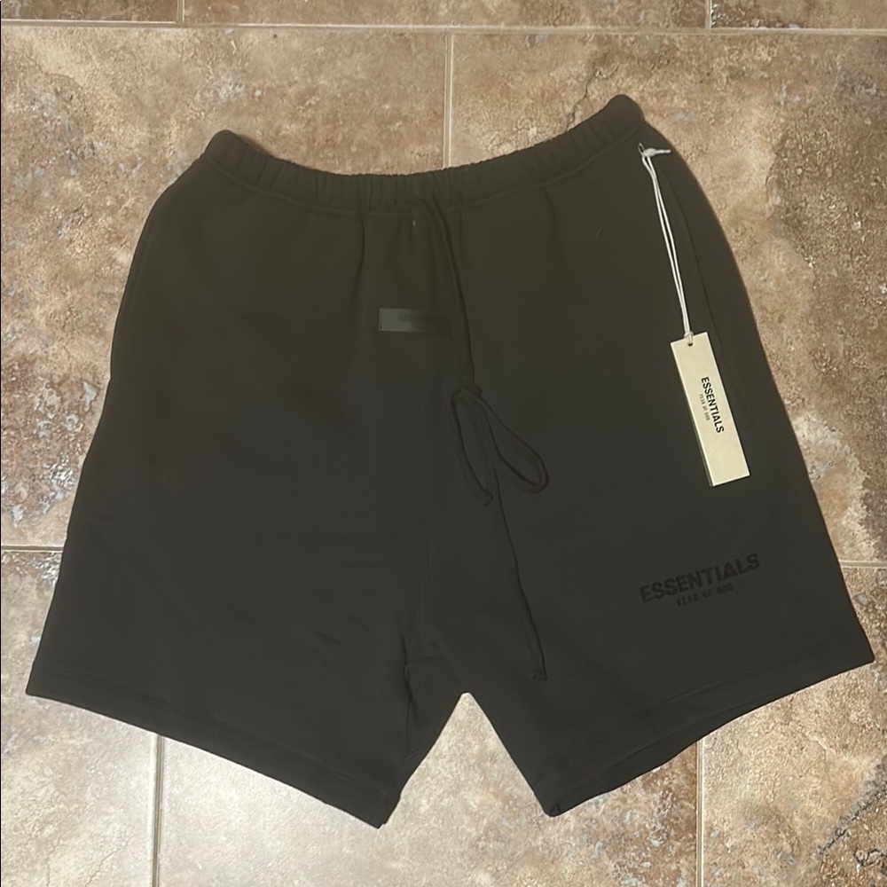 Essentials Black Men's Shorts
